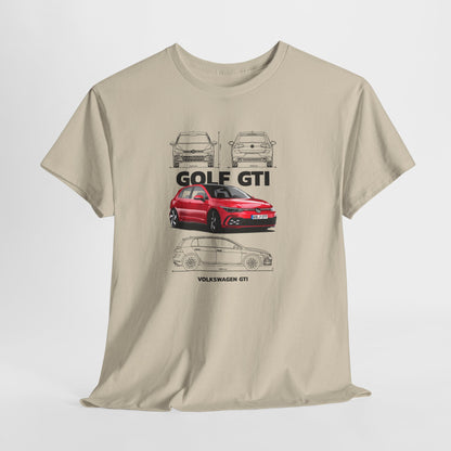 Volkswagen GTI Blueprint Collection Unisex Cotton Tee