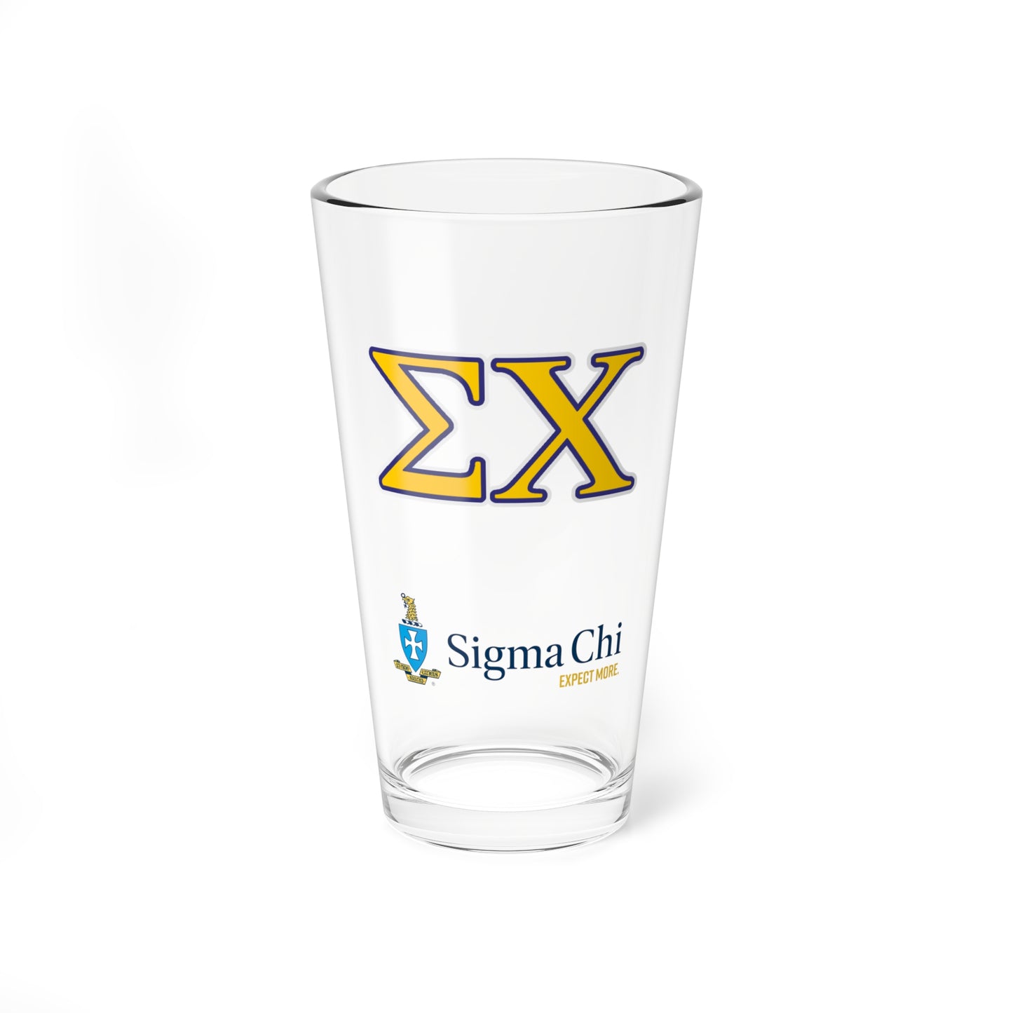 Sigma Chi Fraternity Pint Glass - 16oz - Drinking Glass