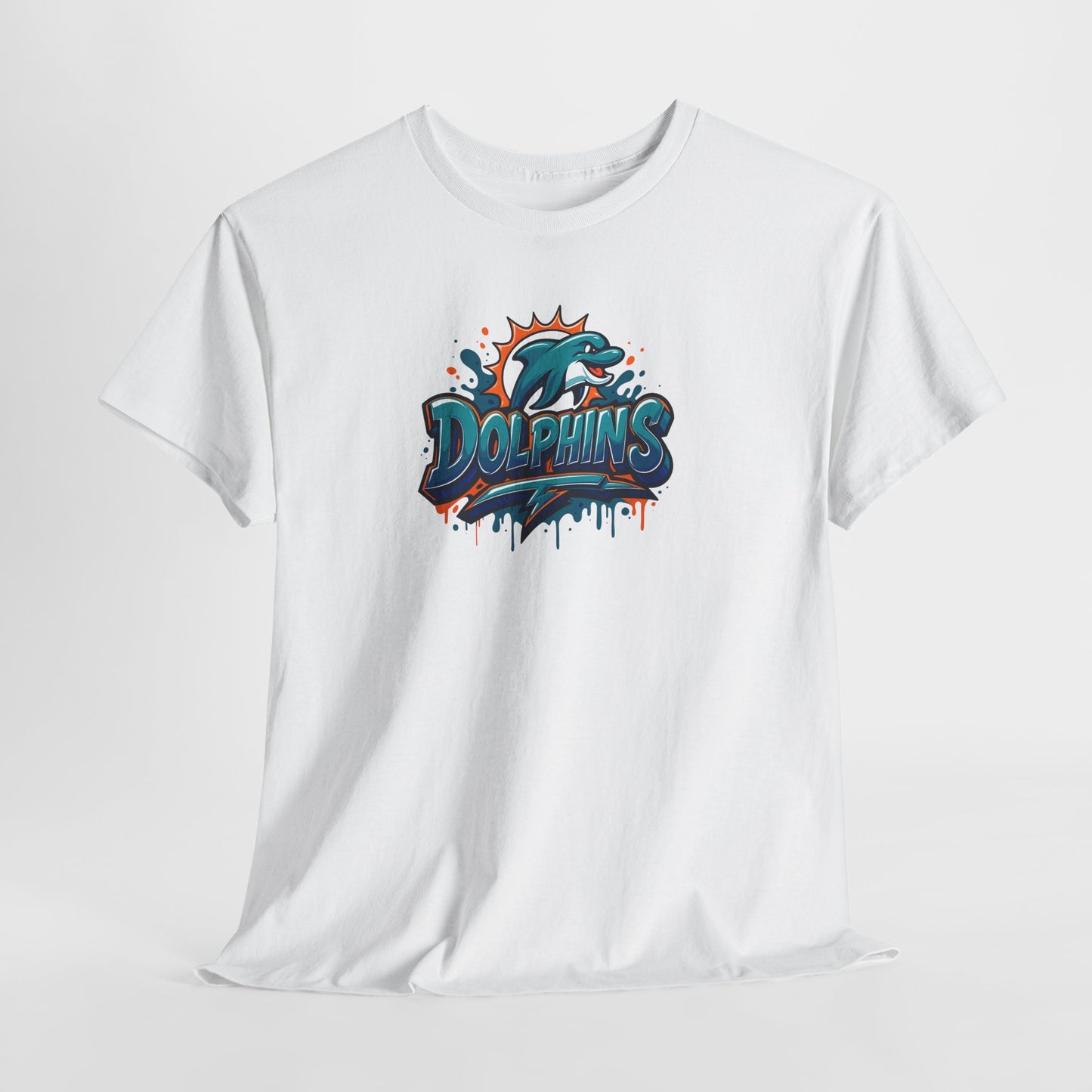 Miami Dolphins Art Unisex Premium Cotton Tee