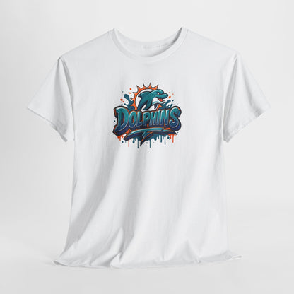 Miami Dolphins Art Unisex Premium Cotton Tee