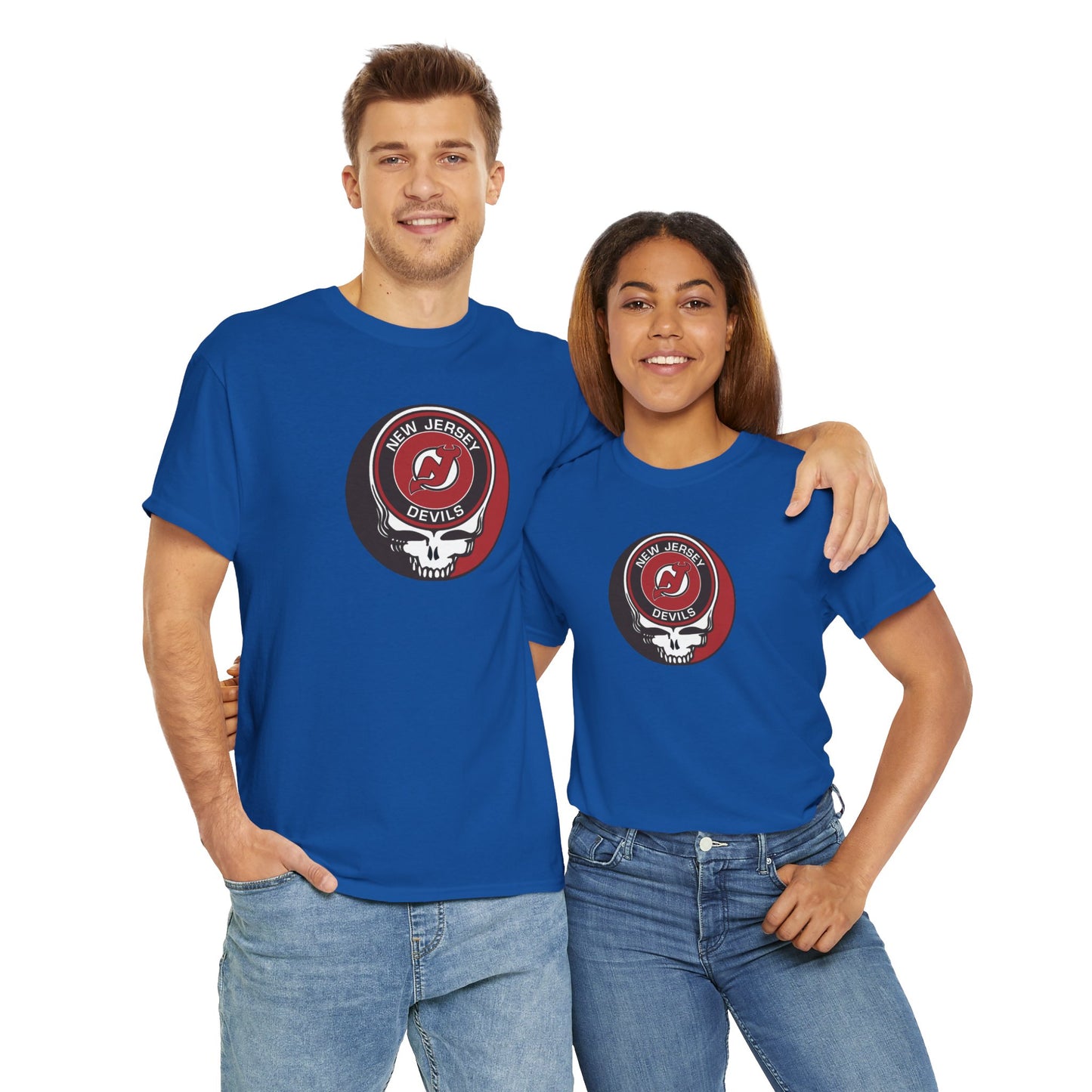 New Jersey Devils Grateful Dead Steal Your Face T-Shirt - NHL