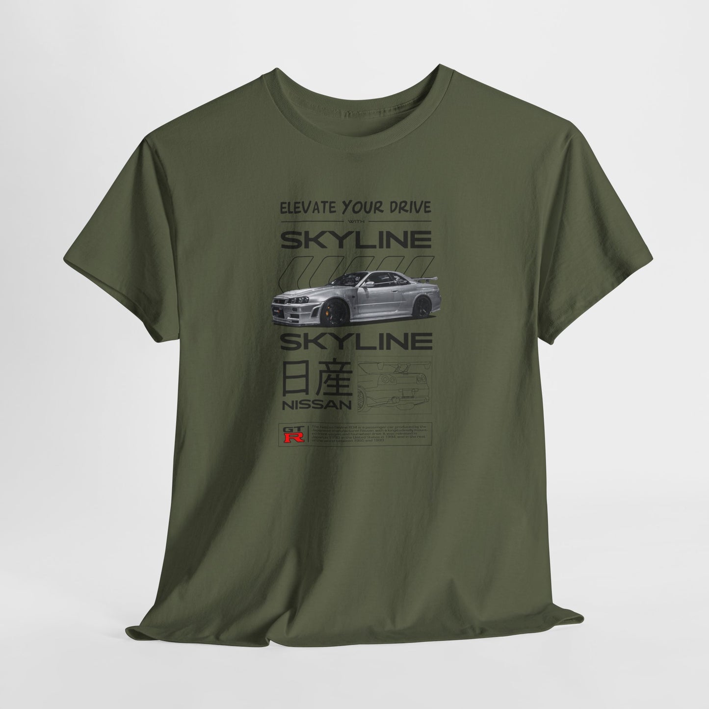 Nissan Skyline Blueprint Collection Unisex Cotton Tee