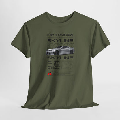 Nissan Skyline Blueprint Collection Unisex Cotton Tee