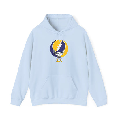 Personalized Sigma Chi Grateful Dead Unisex Heavy Blend Hoodie - Hooded Sweatshirt - Add A Name or Nickname To The Back for Free!