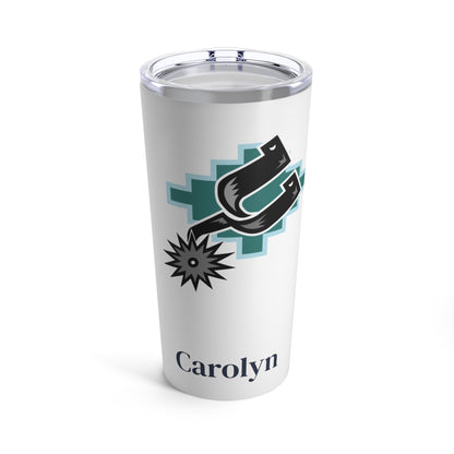 Personalized San Antonio Spurs 20oz Travel Mug / Tumbler + Vacuum-Insulated } Add