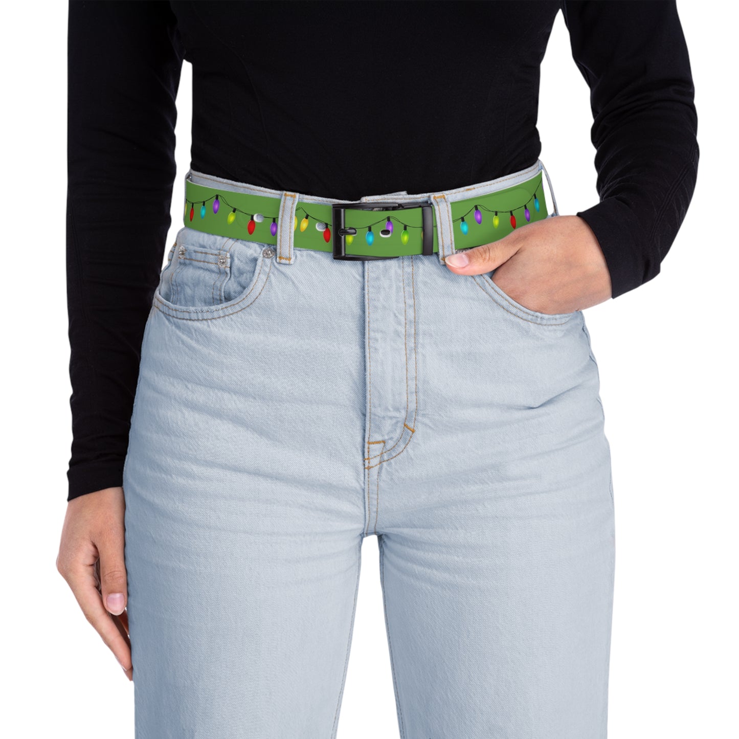 Ugly Christmas Belt - Green - Men'