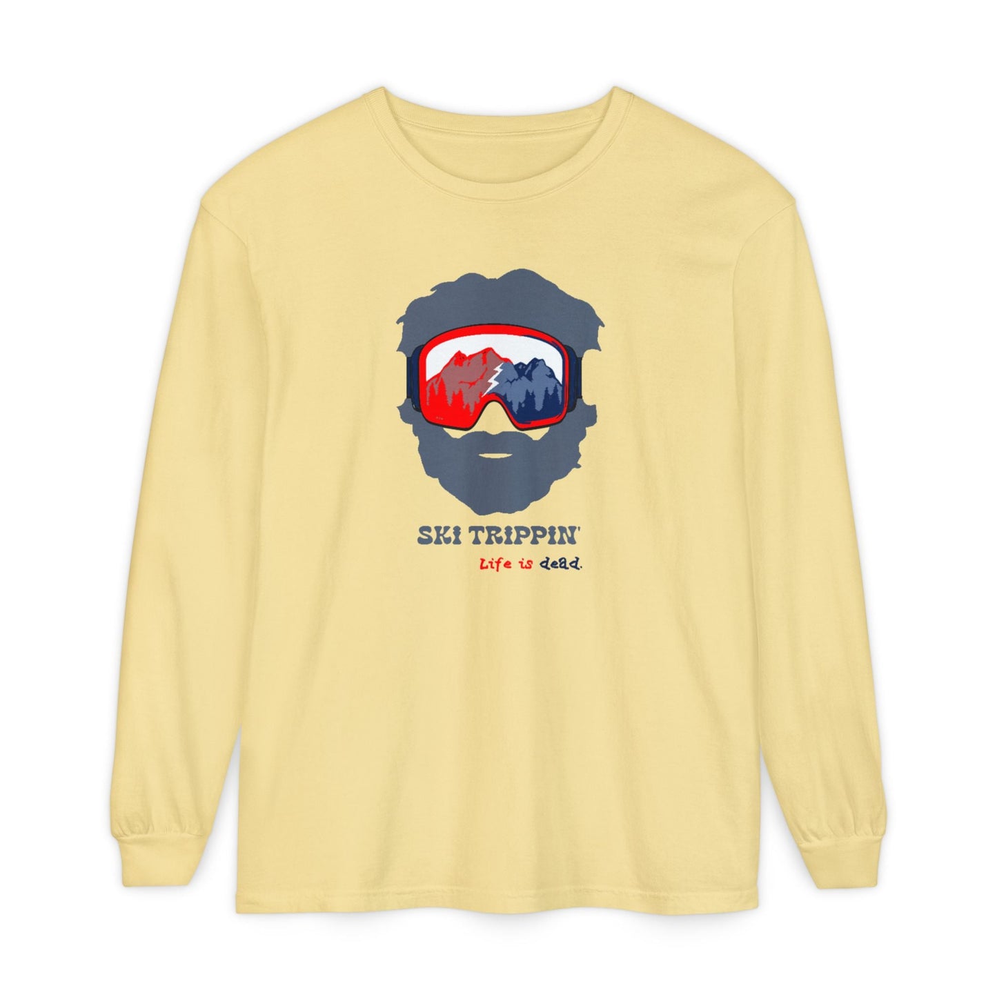 Ski Trippin' Jerry Unisex Garment-dyed Long Sleeve T-Shirt