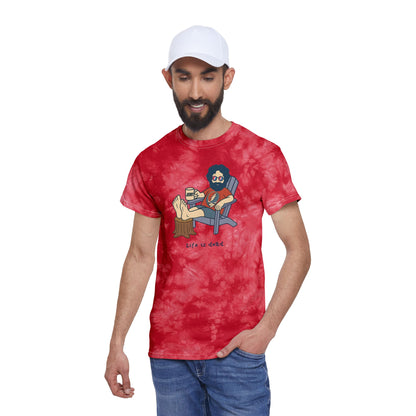 Chillin' Jerry | Life is dead. Stealie Crystal Tie-Dye Unisex T-Shirt
