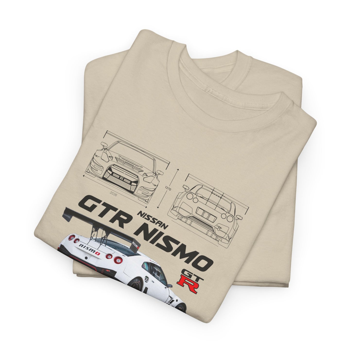 Nissan GTR Nismo Blueprint Collection Unisex Cotton Tee