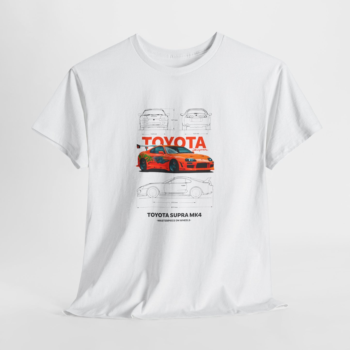 Toyota Supra MK4 Blueprint Collection Unisex Cotton Tee