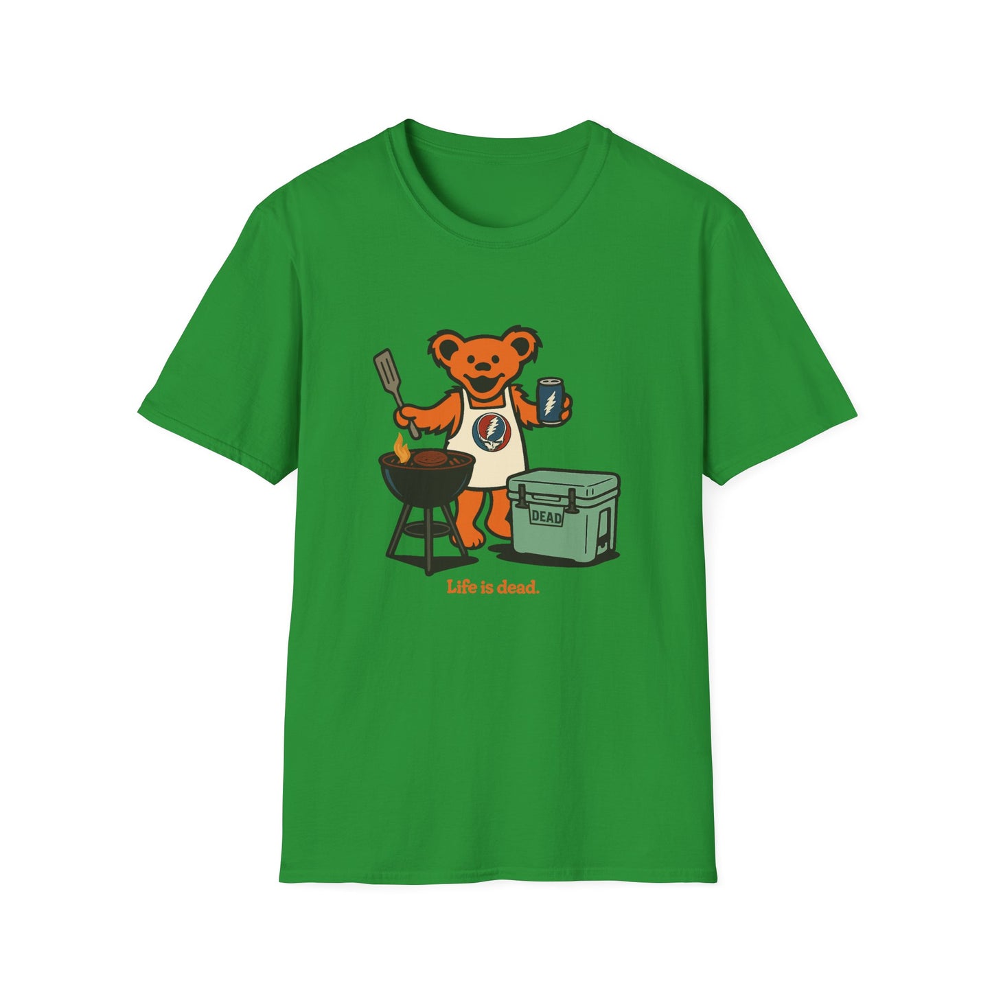 Grillin' Bear - Life is dead. Grateful Dead TShirt