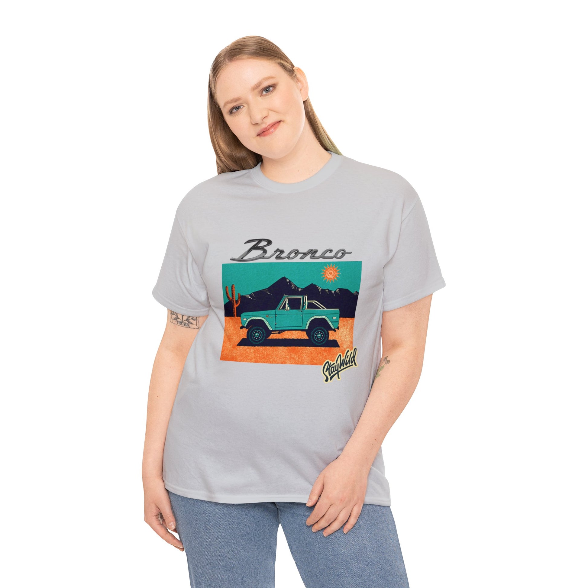 Ford Bronco 'Stay Wild' Art TShirt - Ethical, Sustainable,