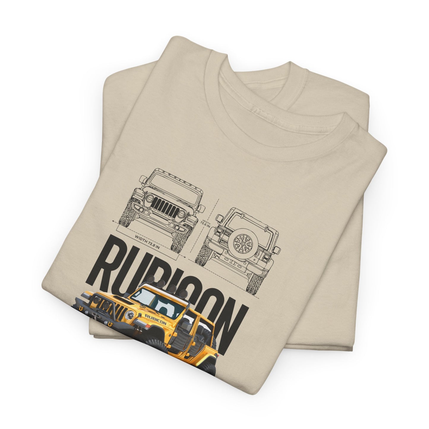 Jeep Wrangler Rubicon Blueprint Collection Unisex Cotton Tee