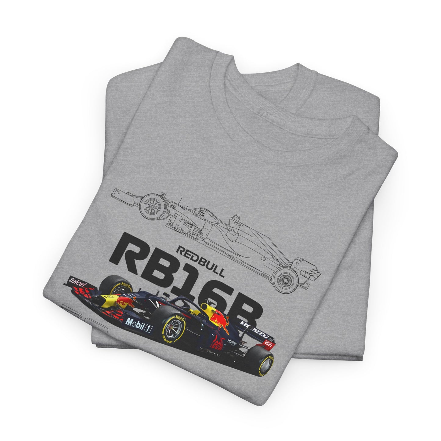 Red Bull Formula 1 Blueprint Collection Unisex Cotton Tee