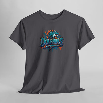 Miami Dolphins Art Unisex Premium Cotton Tee