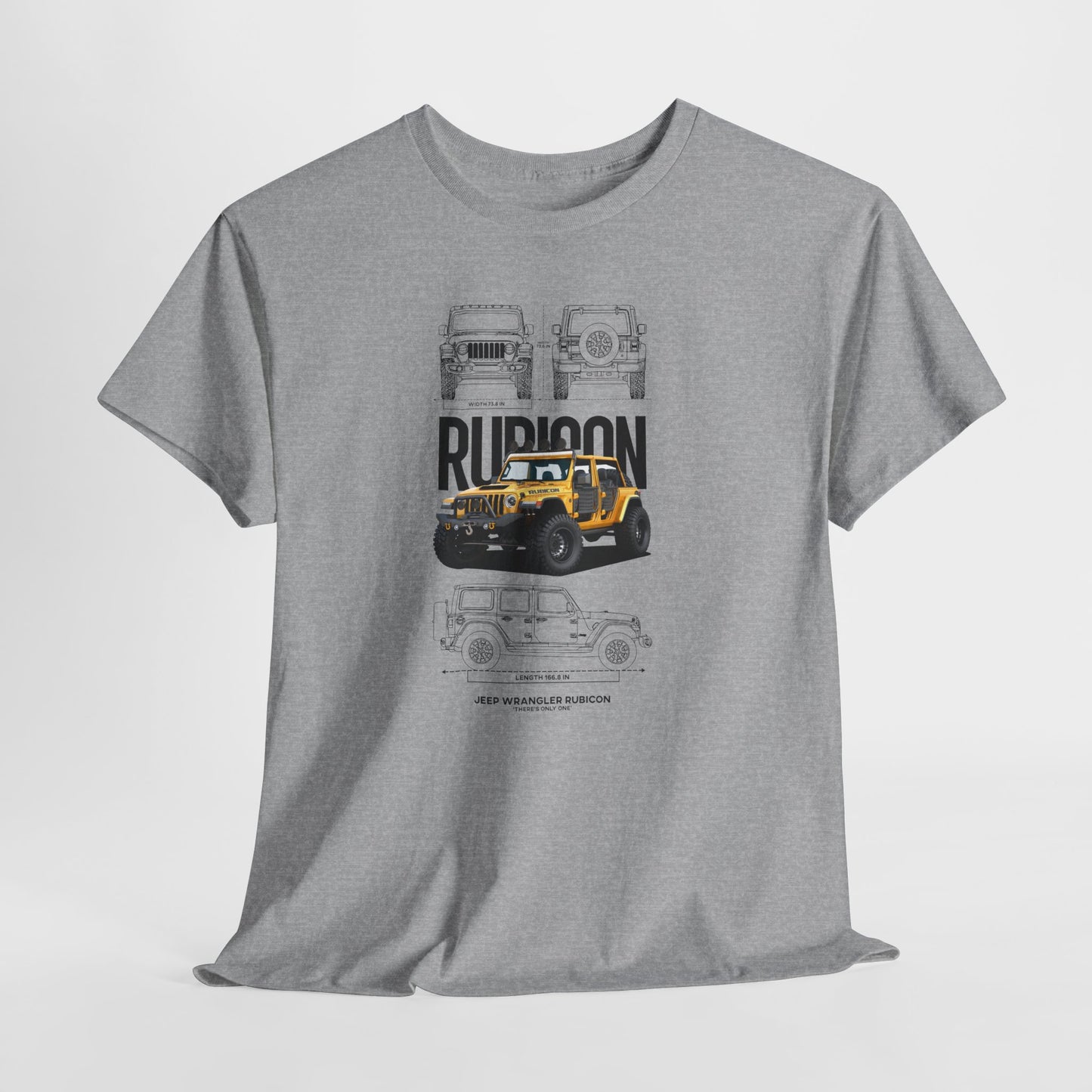 Jeep Wrangler Rubicon Blueprint Collection Unisex Cotton Tee