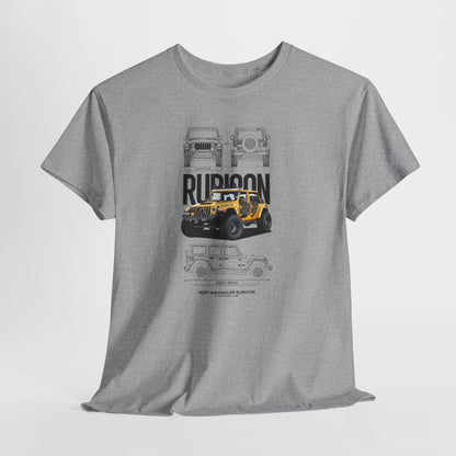 Jeep Wrangler Rubicon Blueprint Collection Unisex Cotton Tee