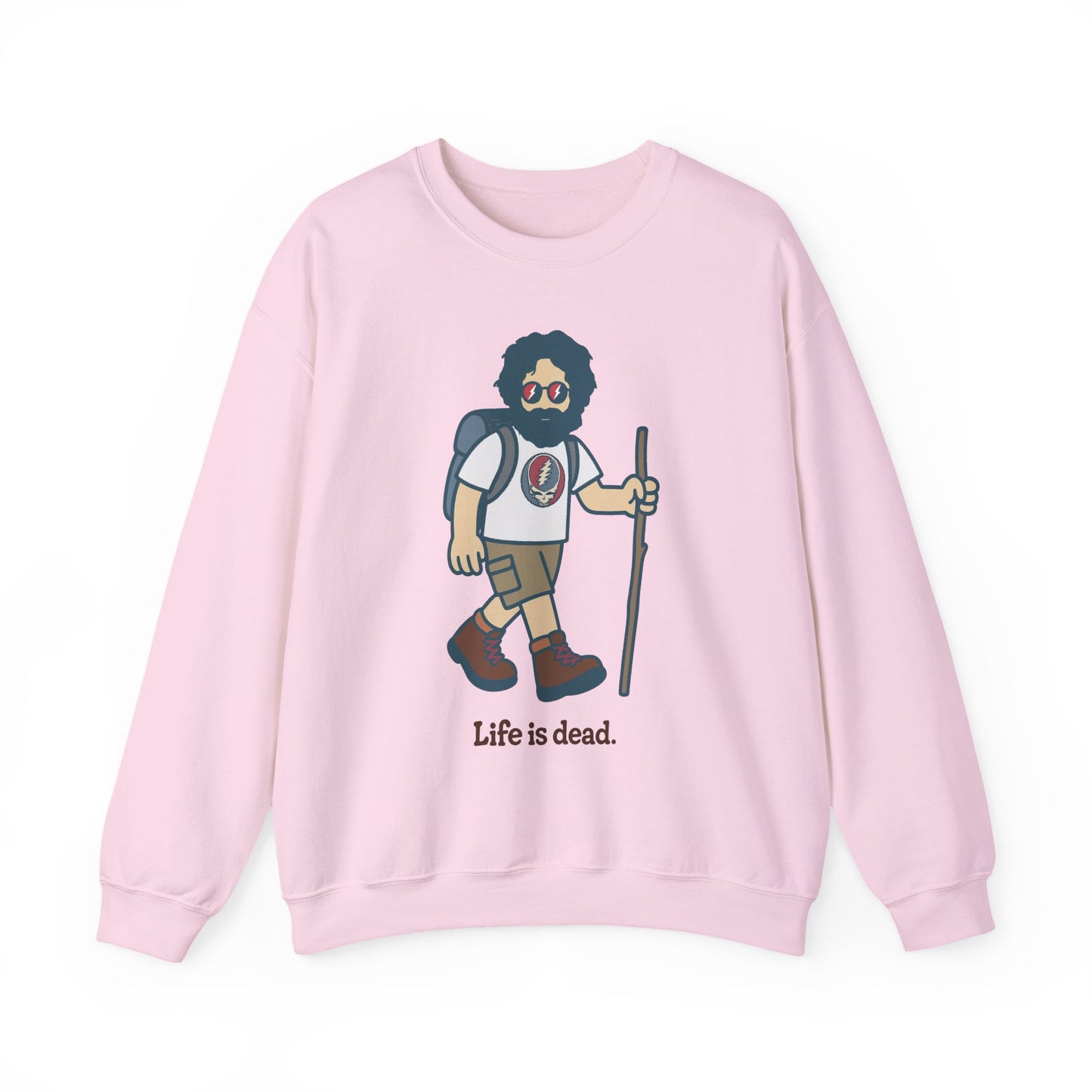 Hikin' Jerry | Life is dead. Crewneck Sweatshirt