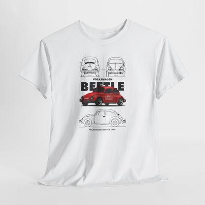 Volkswagen Beetle Blueprint Collection Unisex Cotton Tee