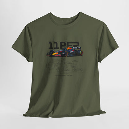 Red Bull Formula 1 Blueprint Collection Unisex Cotton Tee