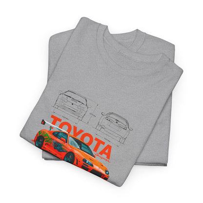 Toyota Supra MK4 Blueprint Collection Unisex Cotton Tee