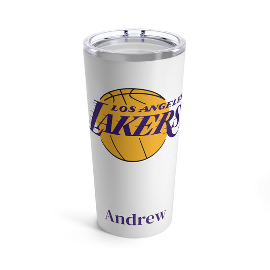 Personalized Los Angeles Lakers 20oz Travel Mug Tumbler