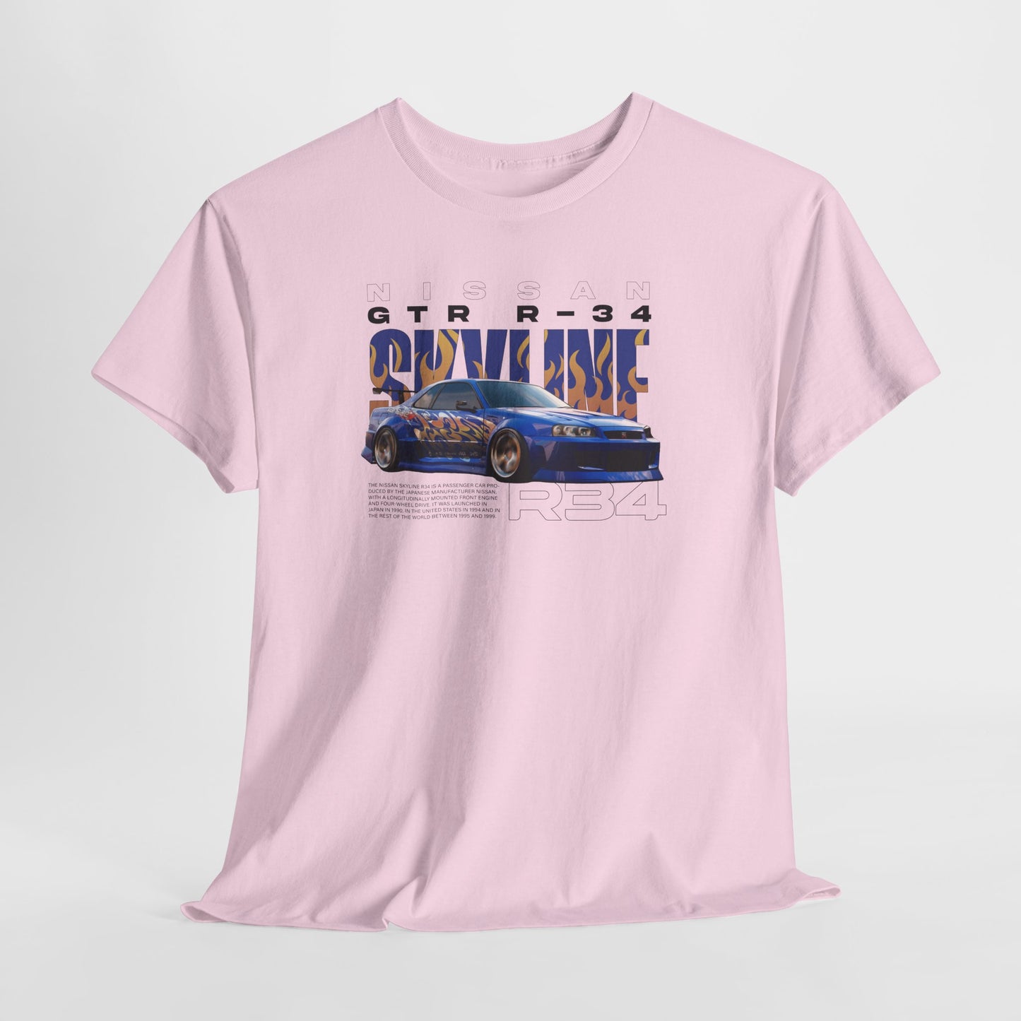 Nisson GTR R34 Blueprint Collection Unisex Cotton Tee
