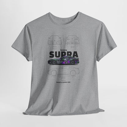 Toyota Supra A90 Blueprint Collection Unisex Cotton Tee