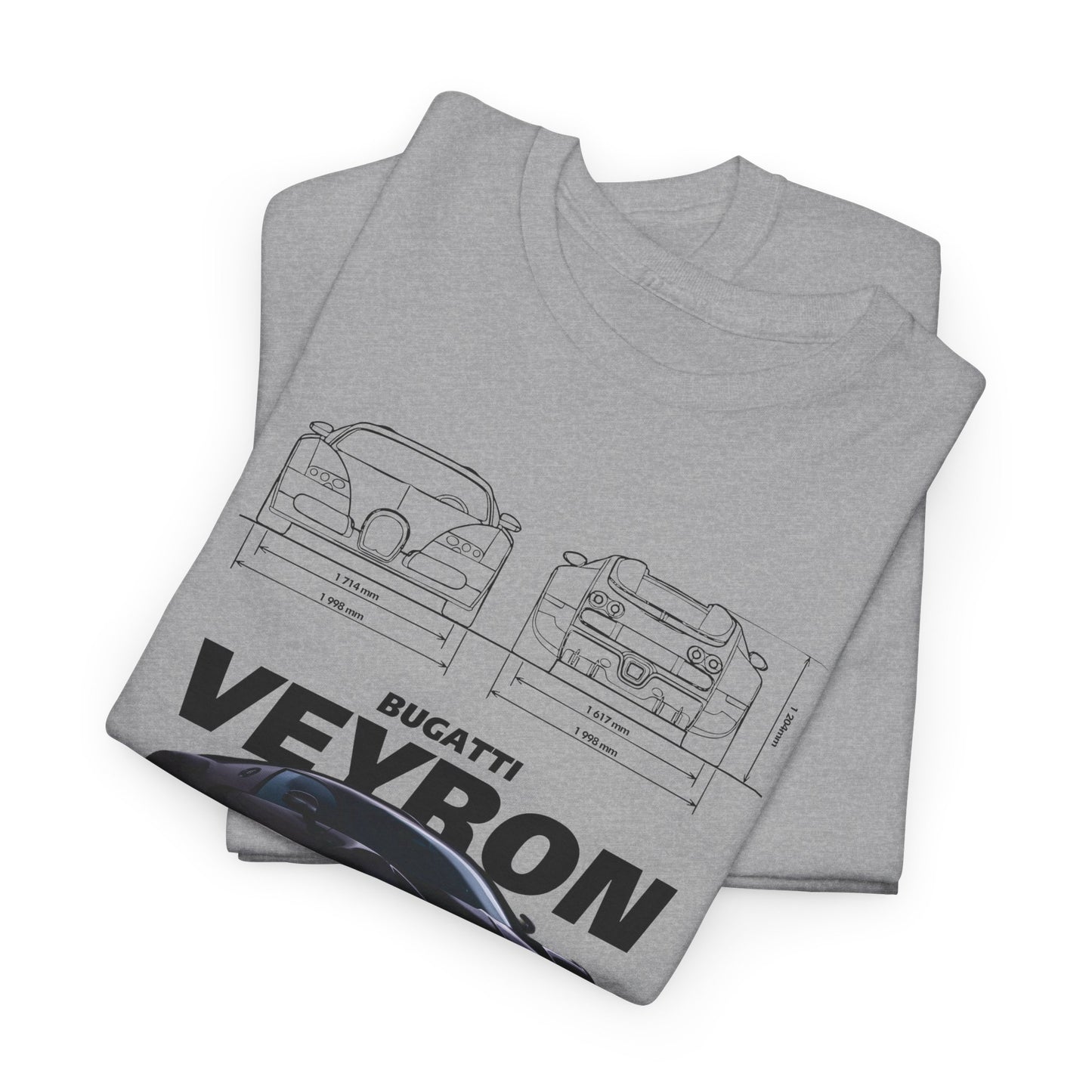 Bugatti Veyron Blueprint Collection Unisex T-Shirt
