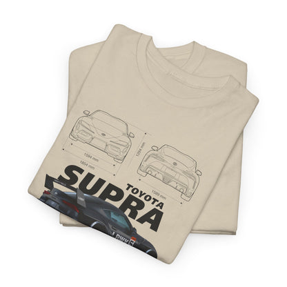 Toyota Supra A90 Blueprint Collection Unisex Cotton Tee