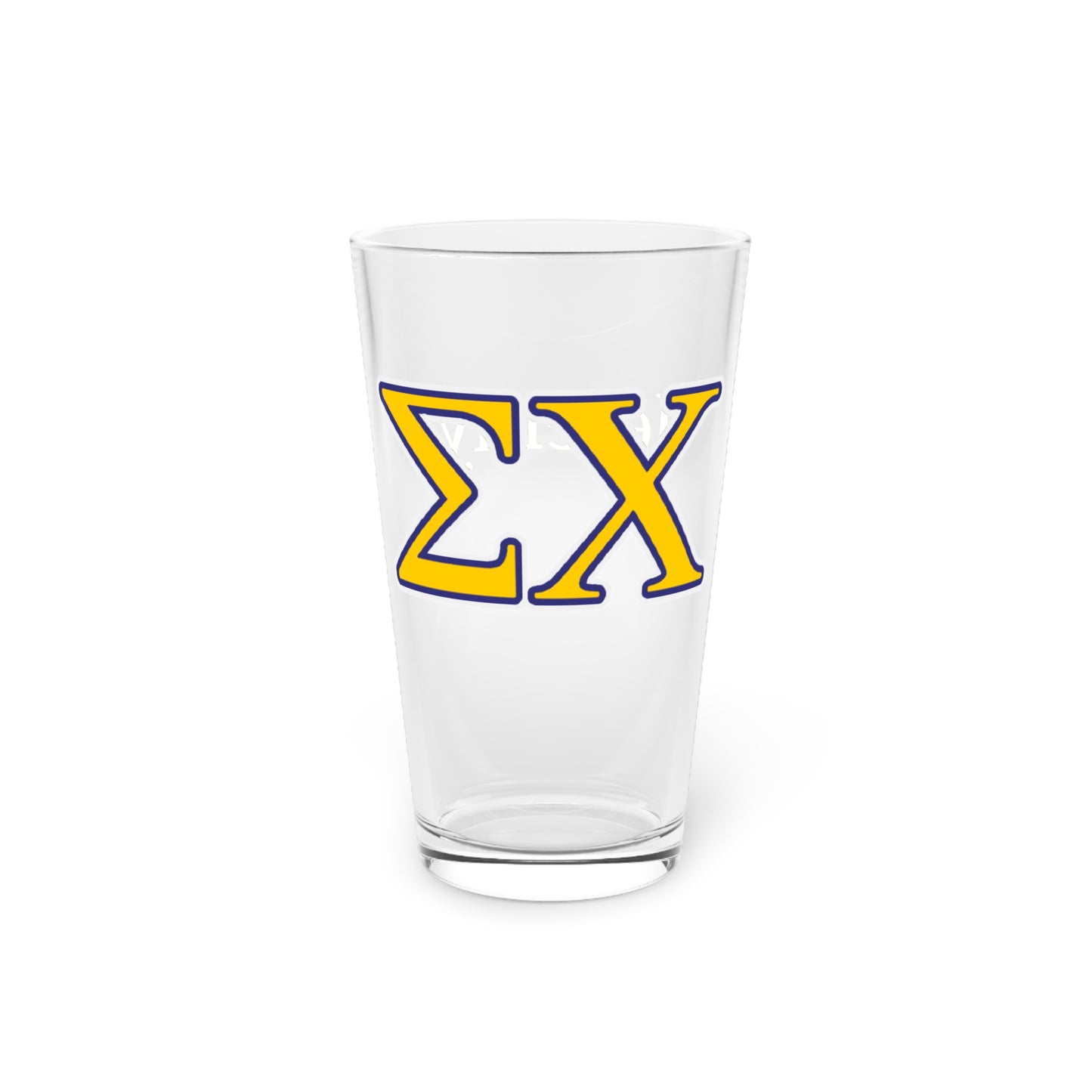 Personalized Sigma Chi Fraternity "Pint" Glass, 16oz