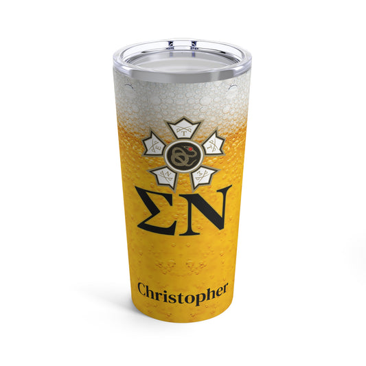 Personalized Sigma Nu 20oz Travel Mug Tumbler