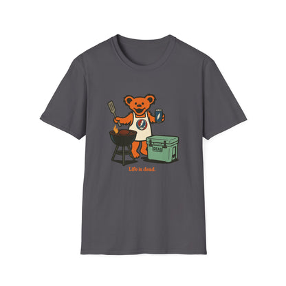 Grillin' Bear - Life is dead. Grateful Dead TShirt