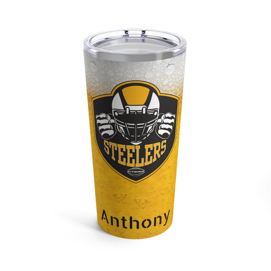 Personalized Pittsburgh Steelers 20oz Travel Mug Tumbler
