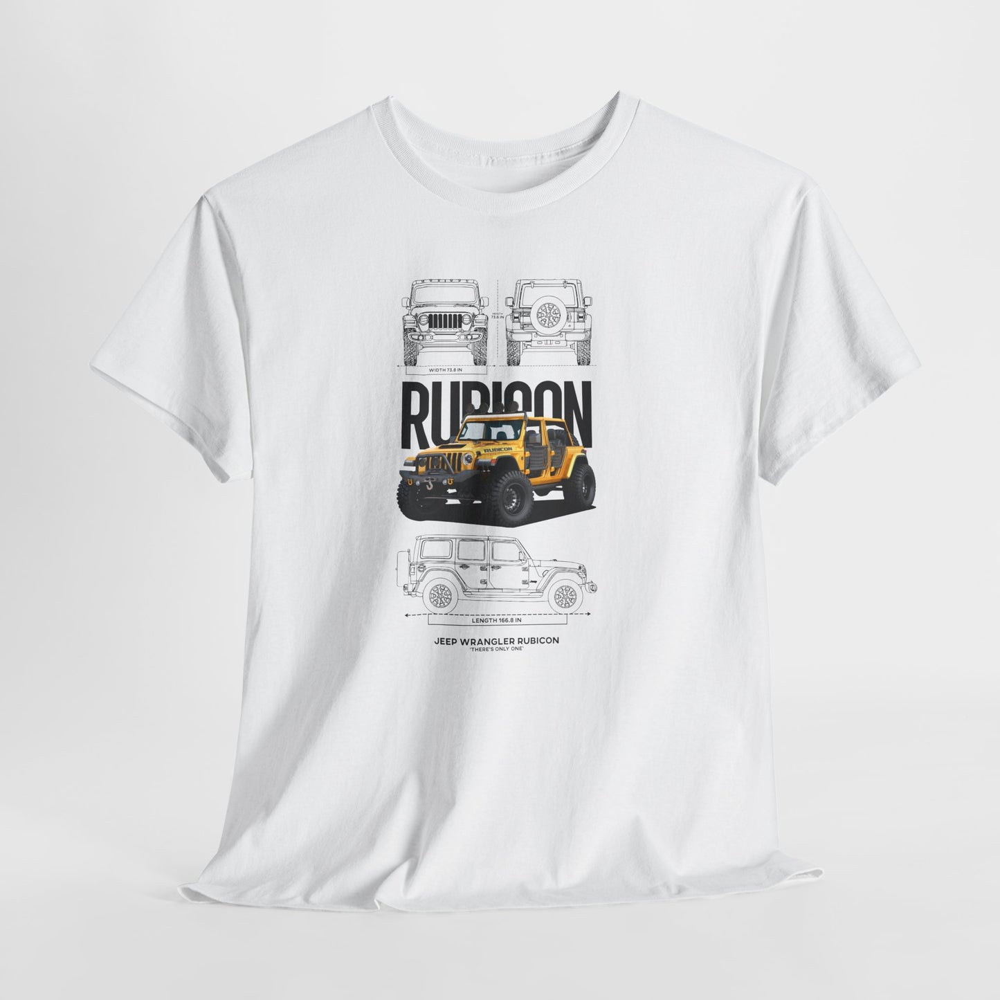 Jeep Wrangler Rubicon Blueprint Collection Unisex Cotton Tee