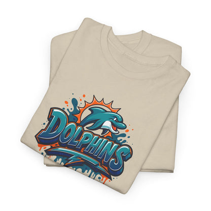 Miami Dolphins Art Unisex Premium Cotton Tee