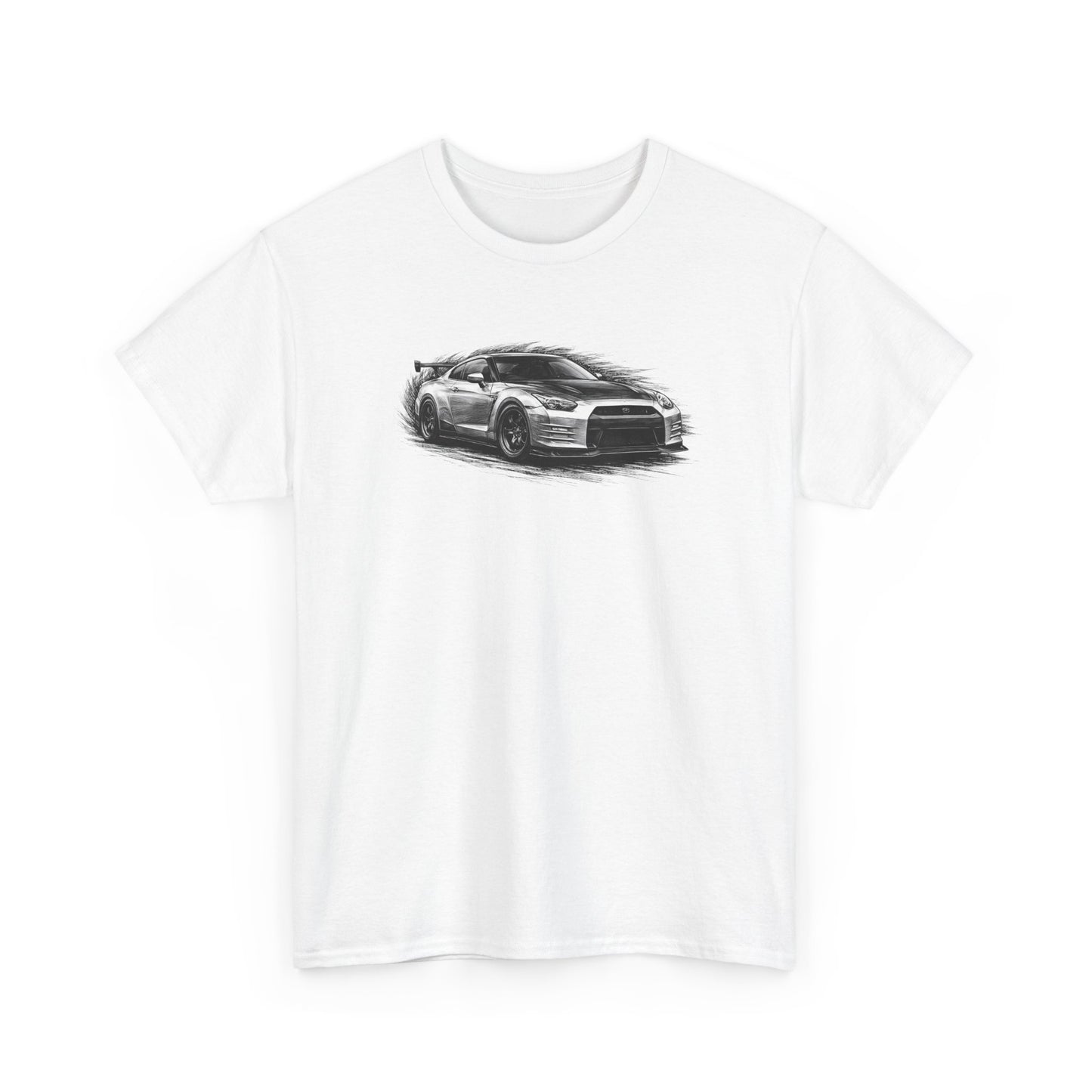 Nissan GT-R Pencil Sketch Unisex Cotton Tee