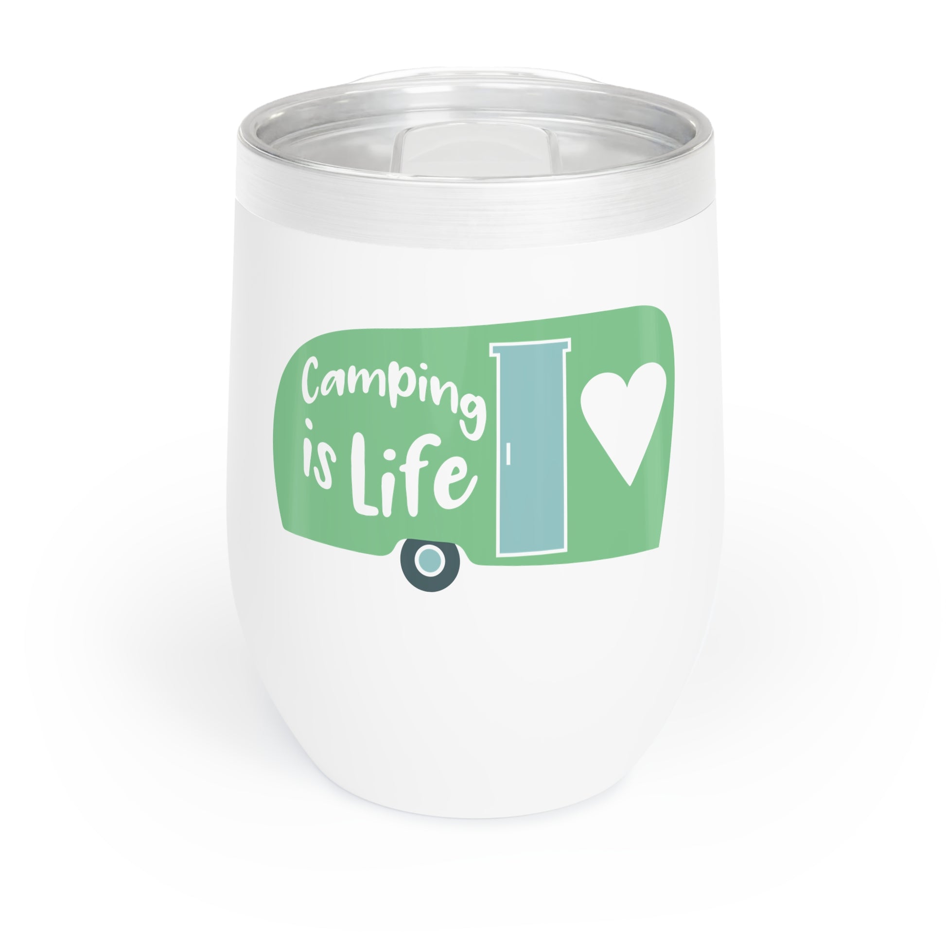 Camping is Life 12oz Wine Tumbler