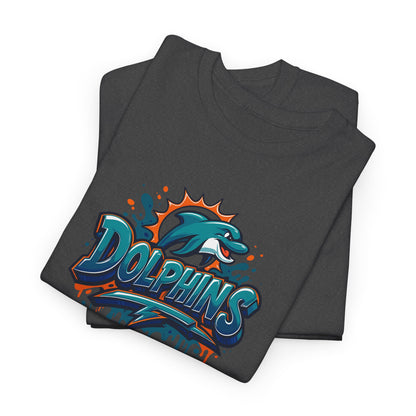 Miami Dolphins Art Unisex Premium Cotton Tee