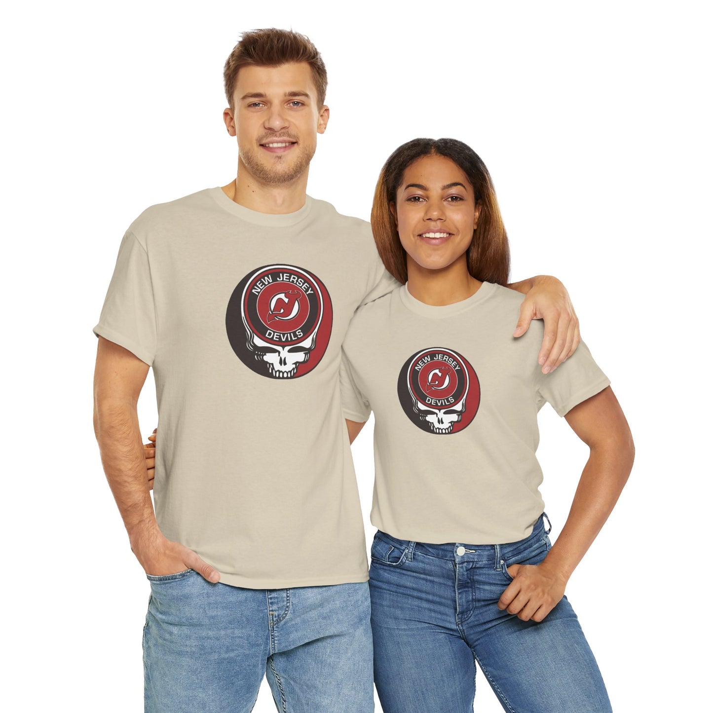 New Jersey Devils Grateful Dead Steal Your Face T-Shirt - NHL