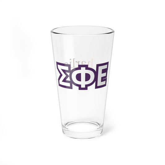 Personalized Sigma Phi Epsilon Fraternity Pint Glass - 16oz - Drinking Glass