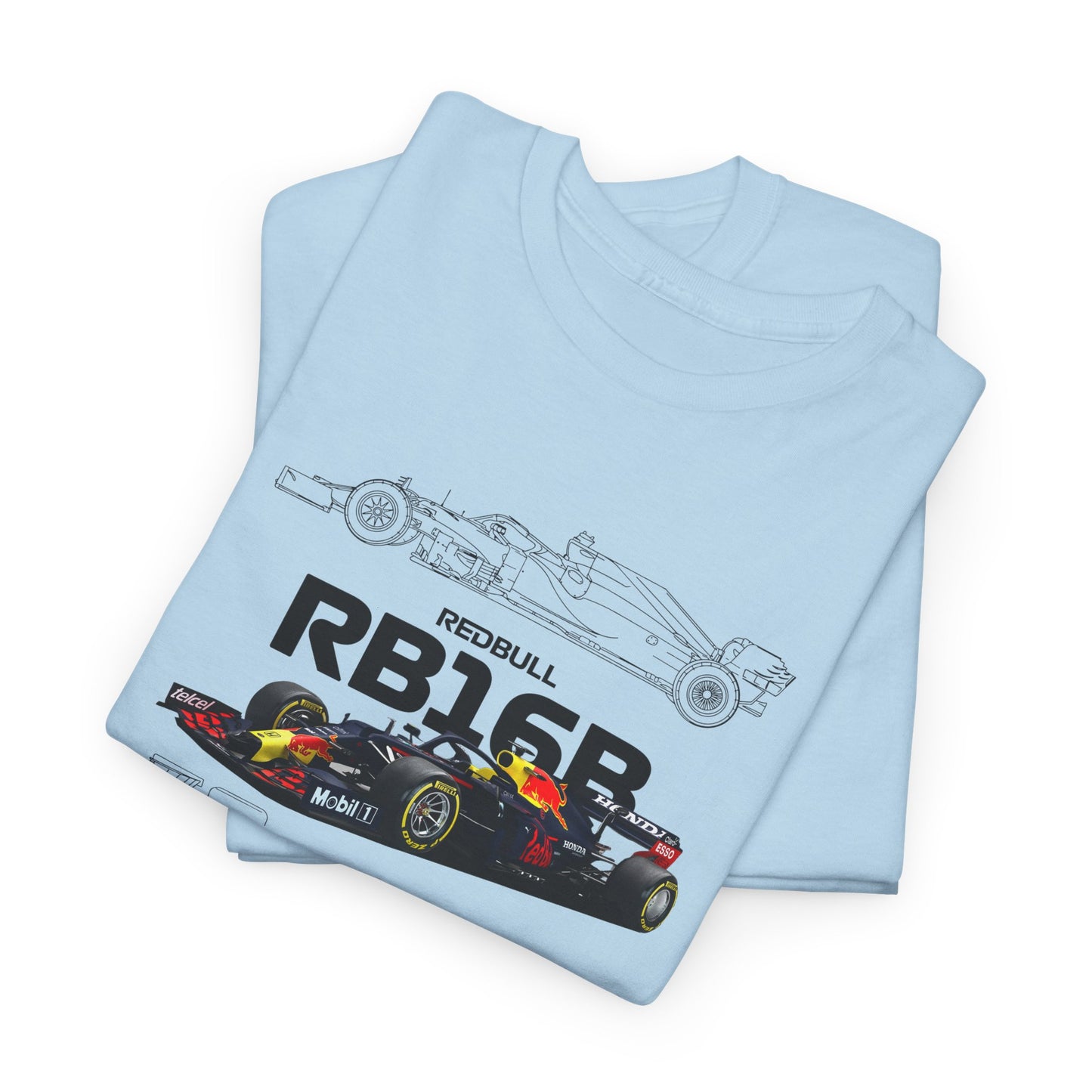 Red Bull Formula 1 Blueprint Collection Unisex Cotton Tee