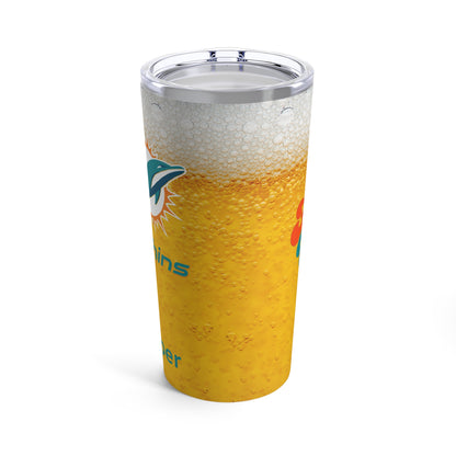 Personalized Miami Dolphins 20oz Travel Mug Tumbler