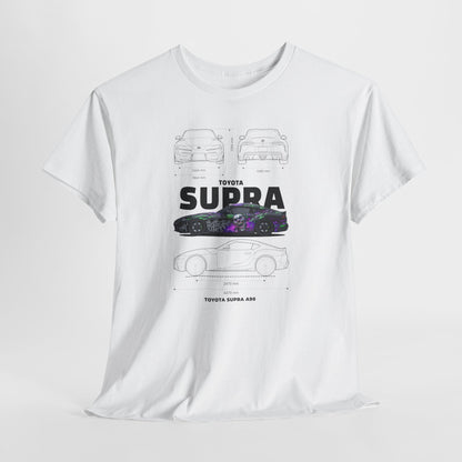 Toyota Supra A90 Blueprint Collection Unisex Cotton Tee