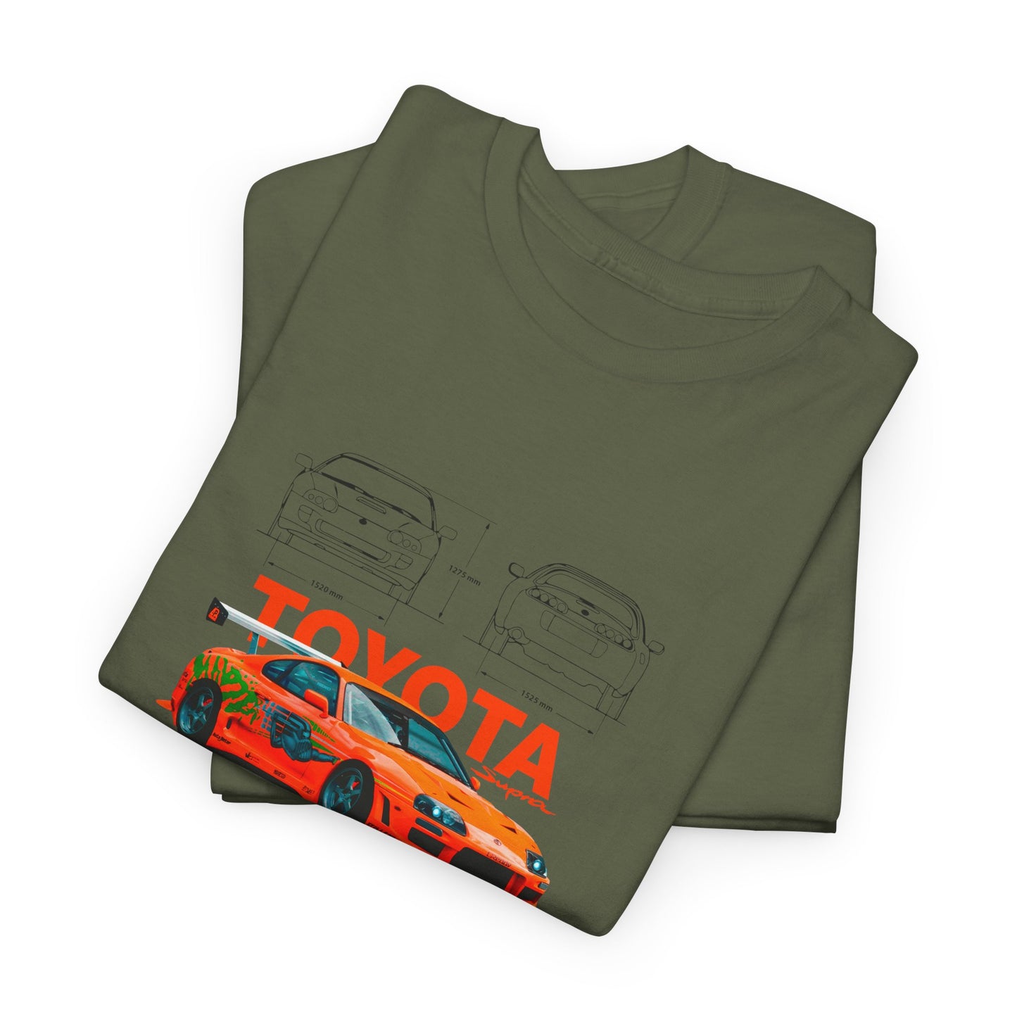 Toyota Supra MK4 Blueprint Collection Unisex Cotton Tee