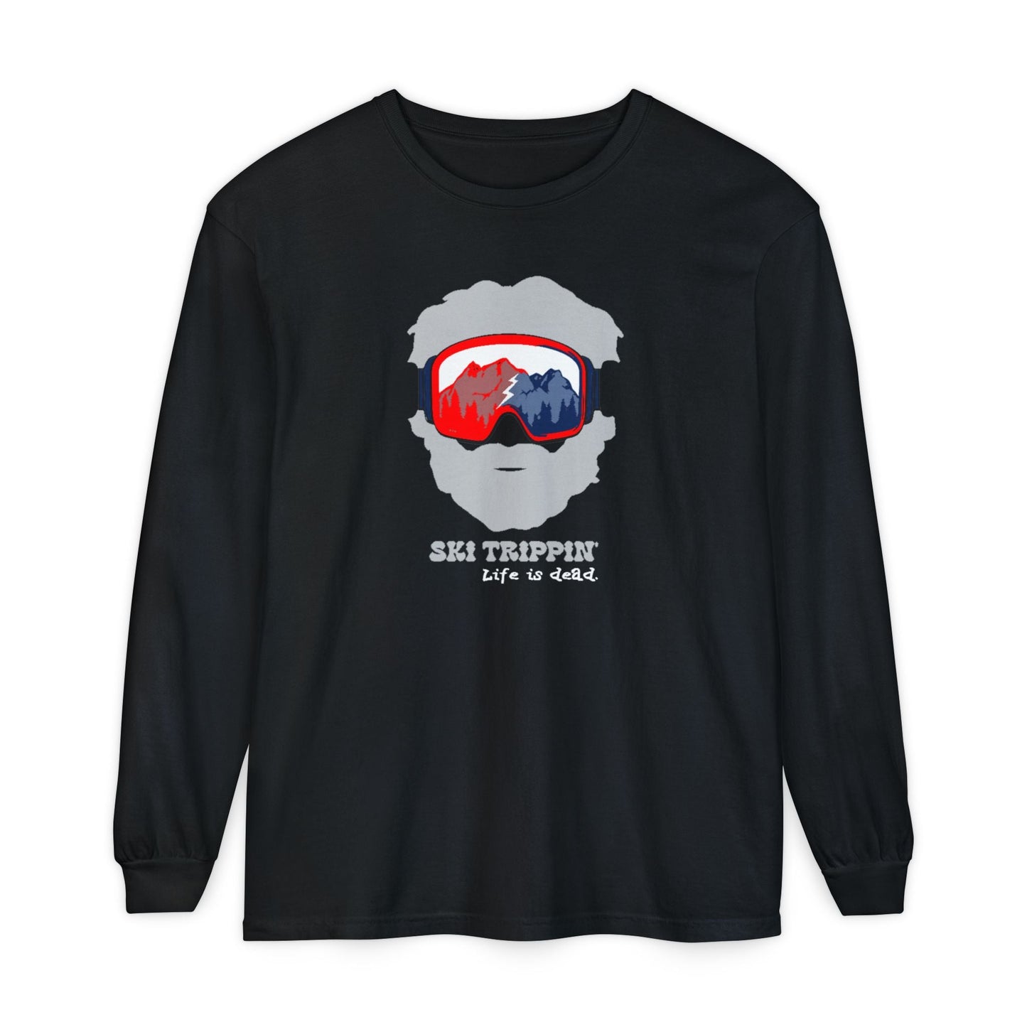 Ski Trippin' Jerry Unisex Garment-dyed Long Sleeve T-Shirt