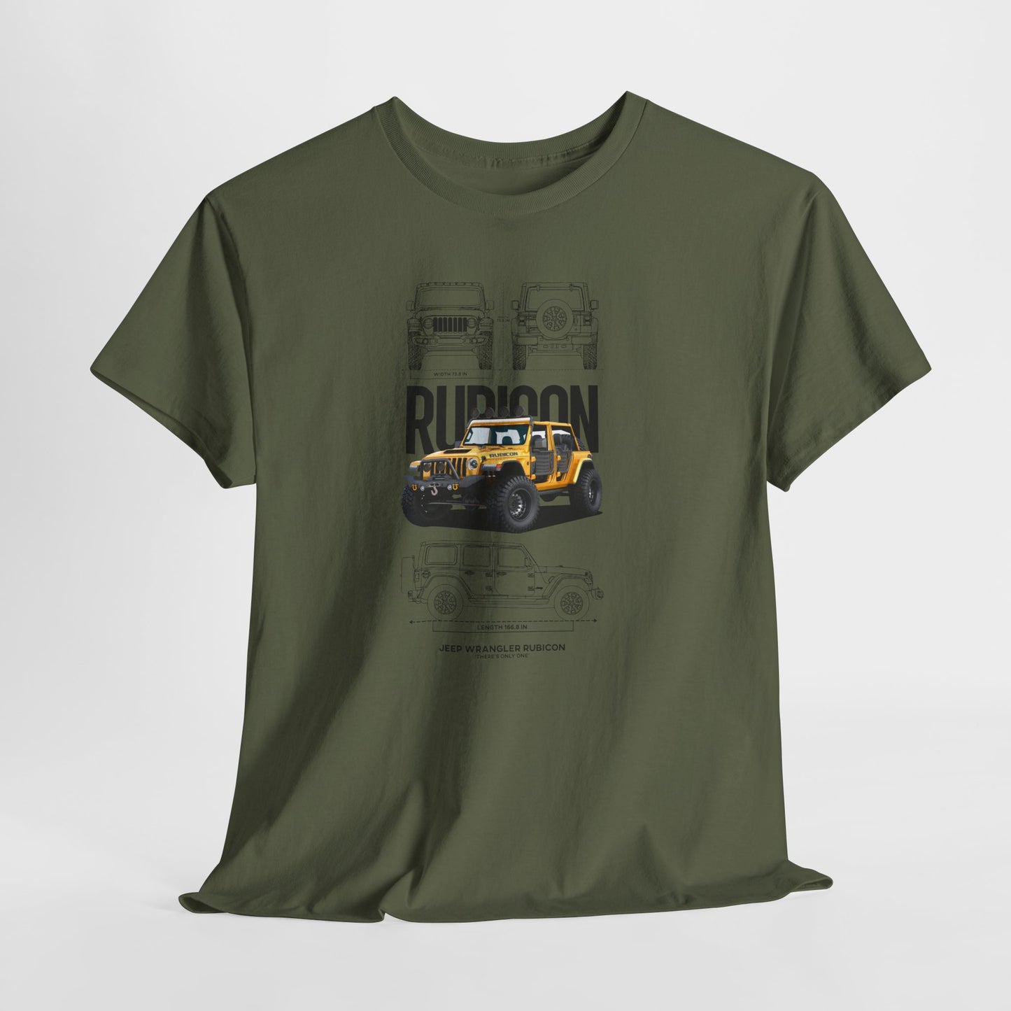 Jeep Wrangler Rubicon Blueprint Collection Unisex Cotton Tee