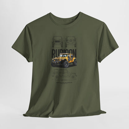 Jeep Wrangler Rubicon Blueprint Collection Unisex Cotton Tee