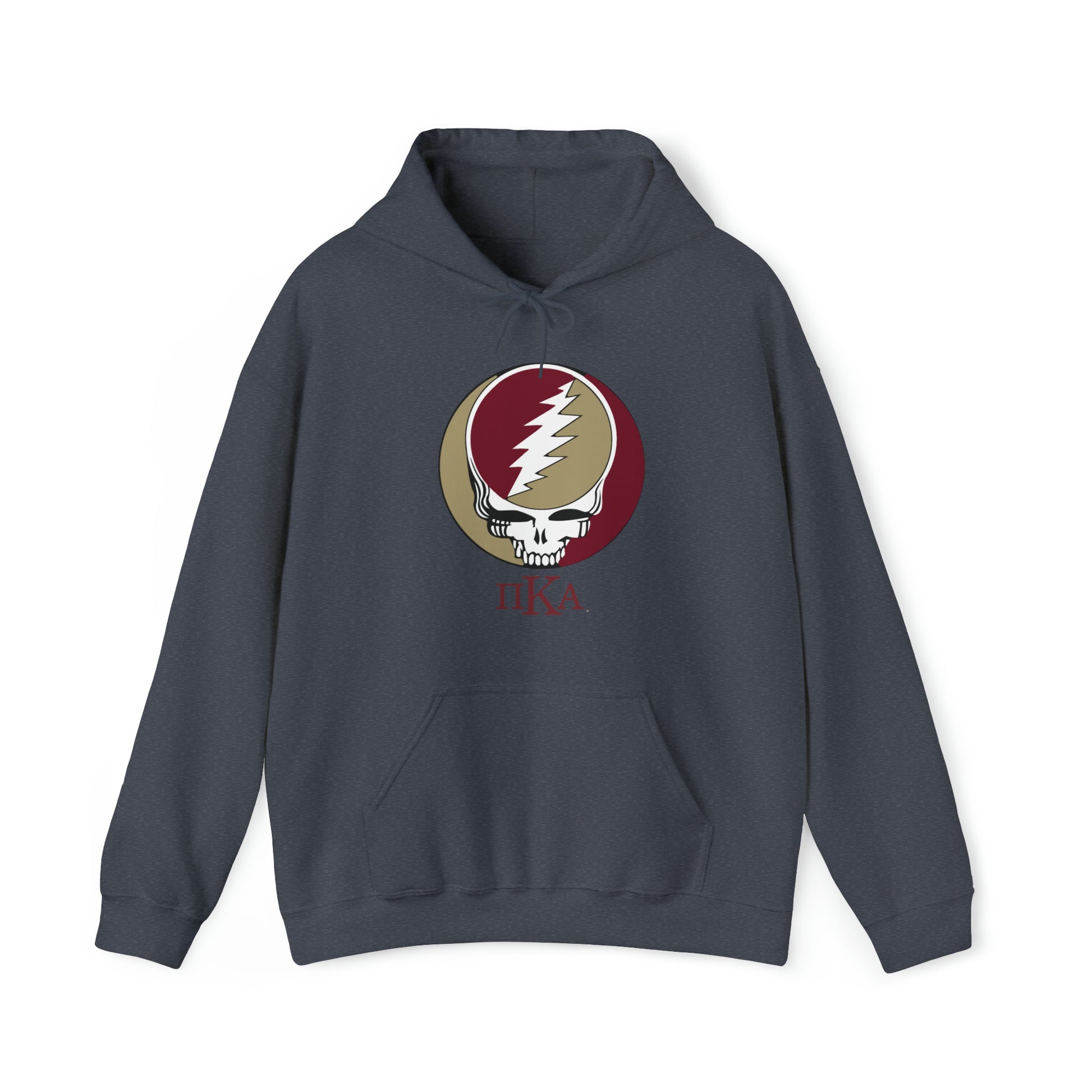 Personalized Pi Kappa Alpha Grateful Dead Unisex Heavy Blend Hoodie - Hooded Sweatshirt } Add