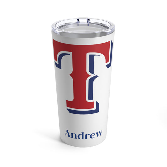 Personalized Texas Rangers 20oz Travel Mug Tumbler